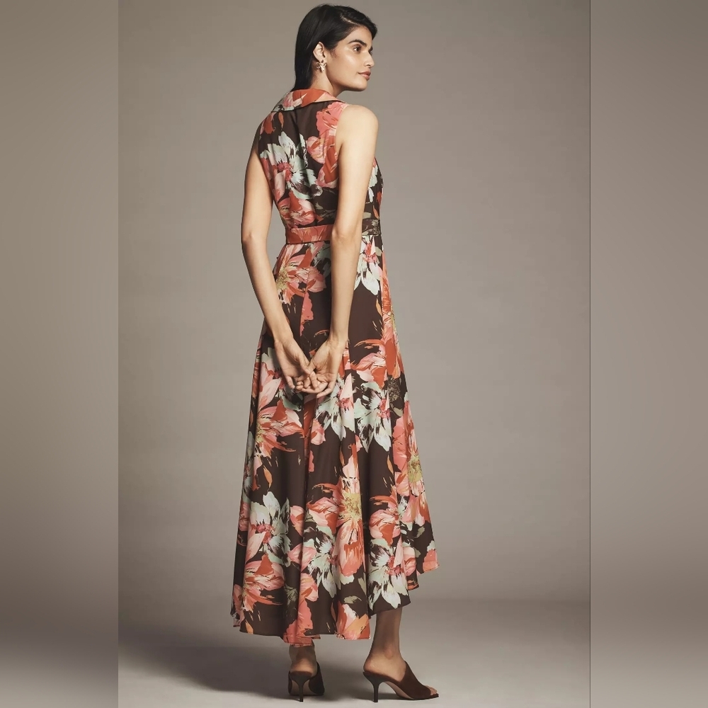 Hutch Velva Sleeveless Collared Wrap Midi Dress, Size XL, NWT - Picture 2 of 7